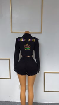 Image 1 of black Denim Jacket 