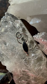 Image 1 of Blue Goldstone and moon pendant