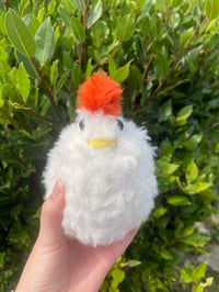 Image 4 of fluffy chicken plushie