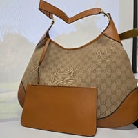 BROWN SIGNATURE HOBO