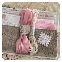 Image 4 of Handmade vintage french lace slow stitch sewing kit