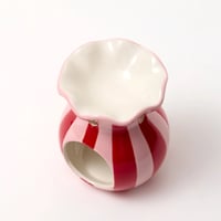 Image 2 of Stripy pink wax burner 