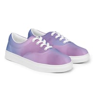 Image 2 of Women’s lace-up canvas shoes Purple