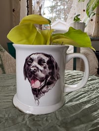 Image 1 of Neon Philodendron in Black Lab Mug 
