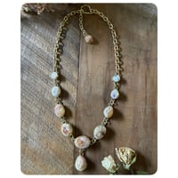 Image 3 of The Oracle Necklace - Cantera Opals and Solid Brass