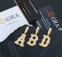 Image 2 of moissanite  initial Letter