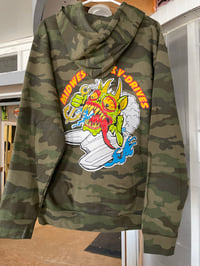 Image 1 of Camo monster logo hoodie