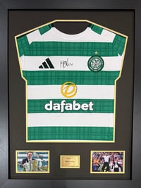 Signed Framed Martin ONeill Celtic Shirt