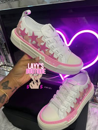 Pink Amiri Star Sneakers