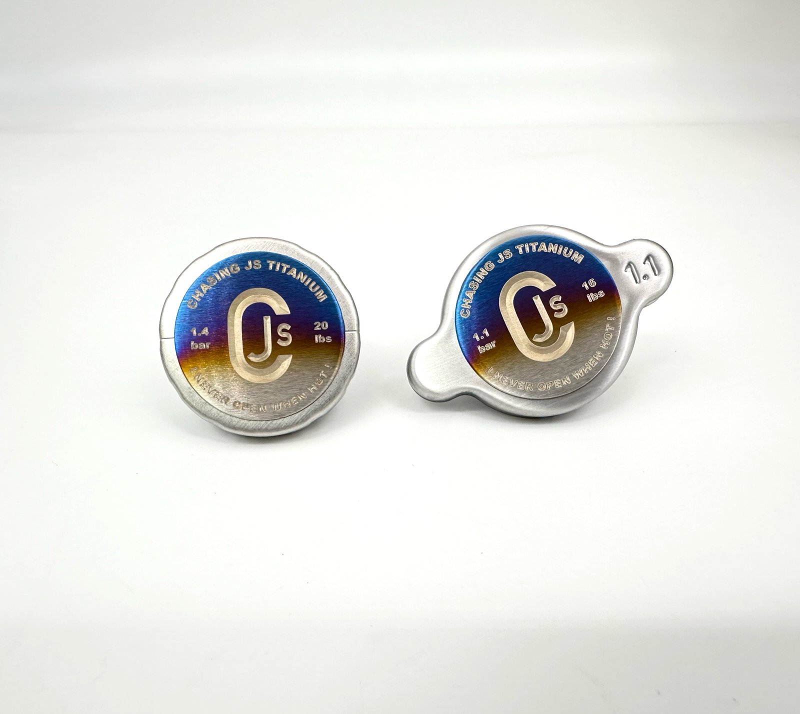 Subaru Titanium WRX STI dual radiator caps set | Chasing JS