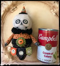 Skeleton ornament folk Art original Halloween 