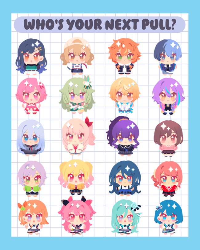 Project Sekai Sticker Pack Gacha