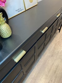 Image 6 of Black mid century modern Nathan sideboard, tv cabinet, drinks cabinet