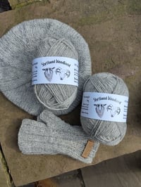 Image 1 of Whitefaced Woodland & Shetland blend Aran - 50g ball with free pattern