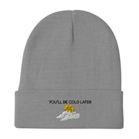 Image 3 of Embroidered Beanie -  BLACK LETTERING