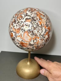 Image 1 of Large Money Agate Sphere Statement Piece #2853
