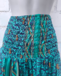 Image 4 of Zara Split Skirt- Jade and teal blue