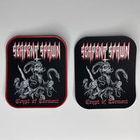 Image 2 of Serpent Spawn - Crypt Of Torment Carved Faux Leather Patch