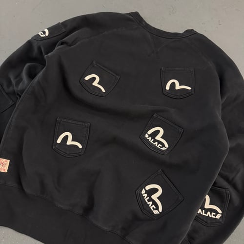 Image of Evisu x Palace Multi pocket sweatshirt, size large