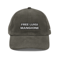 Image 5 of free luigi mangione Vintage corduroy cap