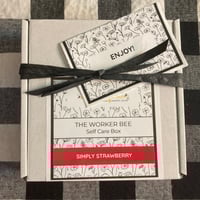 Image 10 of The Worker Bee Simply Strawberry Honeybee Butter Bar Self Care Box