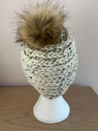 Image 5 of Super Chunky Bobble Hat in Stock