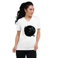 Image 1 of Style: Studio Purr LAWD HE ROUND - V-Neck T-Shirt