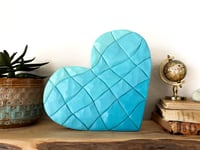 Image 2 of Blues - Hand Cut Wood Mosaic