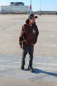 Image 2 of Brown "LU" Hoodie 