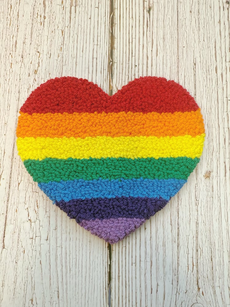 Pride Hearts Mug Rugs
