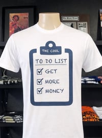 To Do List T-shirt (White/Navy Blue)