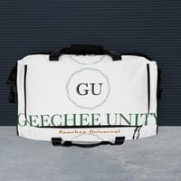Image 5 of Geechee Unity Duffle Bag(White/Green)