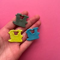 Image 5 of Fused glass bread clips (loose or as magnet)