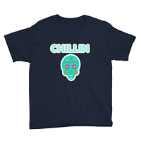 Image 5 of DIA DE LOS MUERTOS CHILLIN T-SHIRT