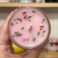 Image 2 of pink raspberry and whipped cream scented candle