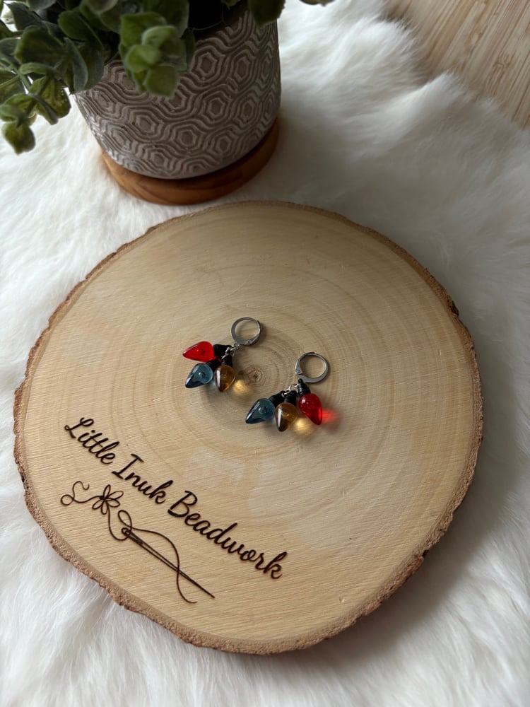 Image of Christmas Light Earrings