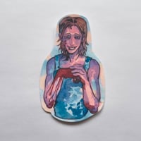 Image 1 of Creepy Guy ( No I'm not a human) Sticker