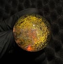 Image 5 of Dichroic Galaxy with Gold & Silver Dots Marble