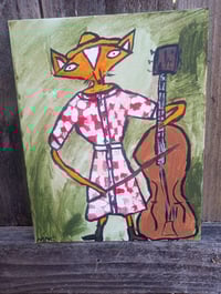 Image 4 of Fox Playing Stand Up Bass 