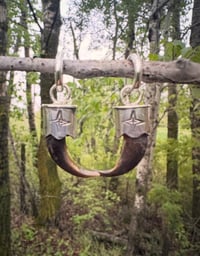 Image 1 of Wolf claw earrings 