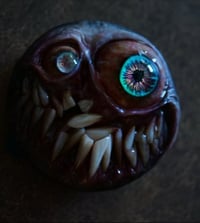Image 16 of Custom Swappable Phone Grip for smartphones, reflective pupil, glow in the dark. Madballz