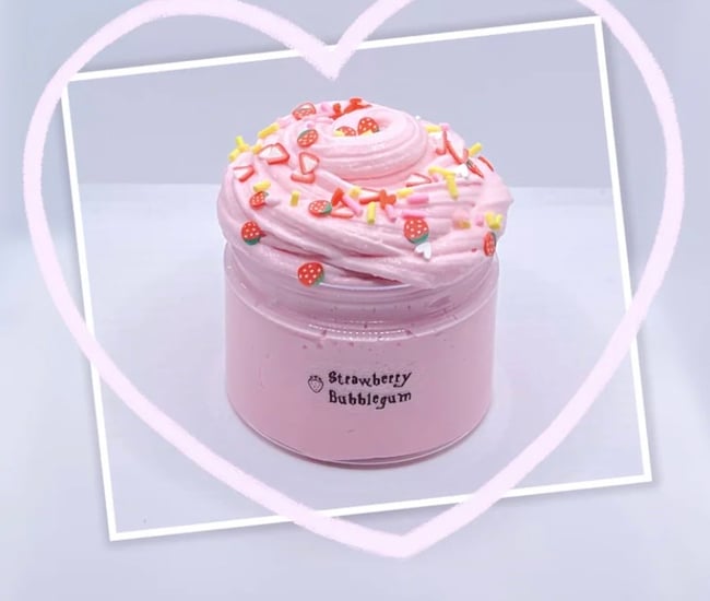 Strawberry Funfetti Slime