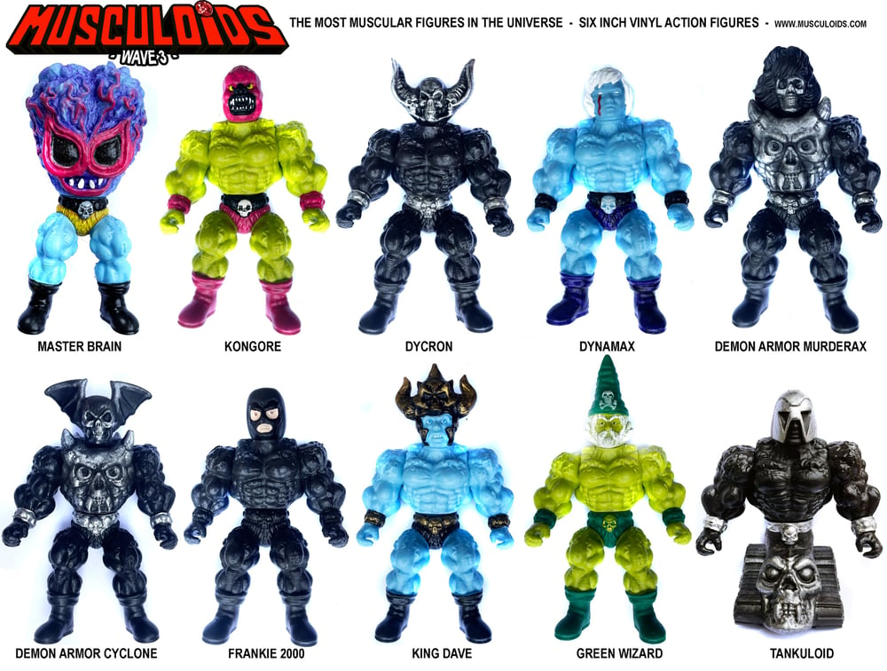 MUSCULOIDS 6” vinyl figure WAVE 3