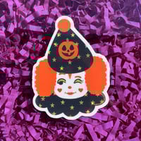 Image 1 of Halloween Dumpy the Clown Sticker