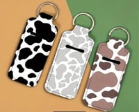 Image 1 of Cow Print chapstick holders