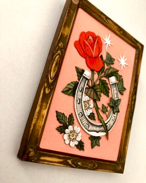 Image of Lucky Rose Framed Cutouts Original