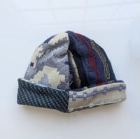 Image 1 of Upcycled Reversible Beanie Cotton Blend 1