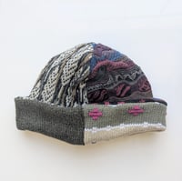Image 1 of Upcycled Reversible Beanie Cotton Blend 21