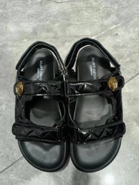 Black K Sandals