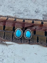 Image 1 of Prairie Sky Turquoise Studs